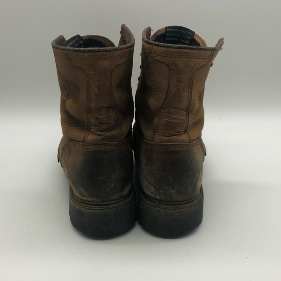 Ariat Boots Men\'s 7.5 Cascade Waterproof Western Leather Lace Up Work Rodeo Tall